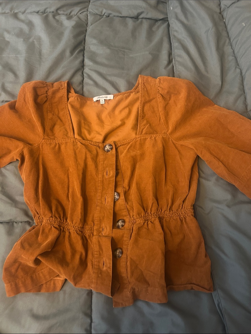 Madewell Burnt Orange Scoop Neck Tank